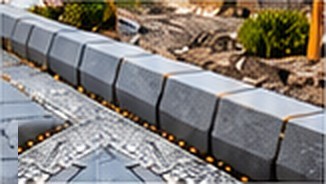 Kerbing on a new estate road